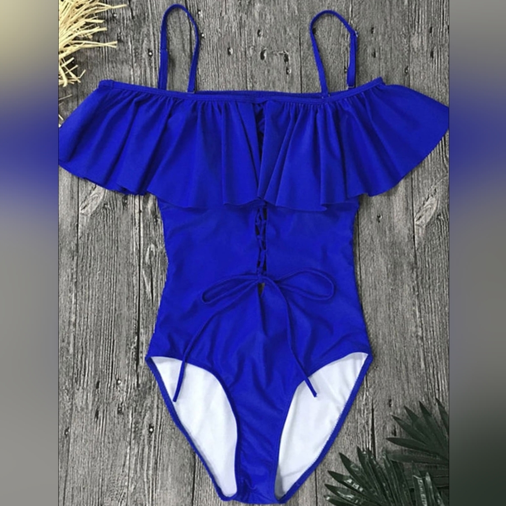 Sexy Off the Shoulder One-Piece Swimsuit